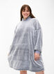Oversized teddykangasmekko, jossa on tasku, Grey Melange, Model image number 0