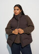Lyhyt toppaliivi korkealla kauluksella, Ruskea, Model image number 0