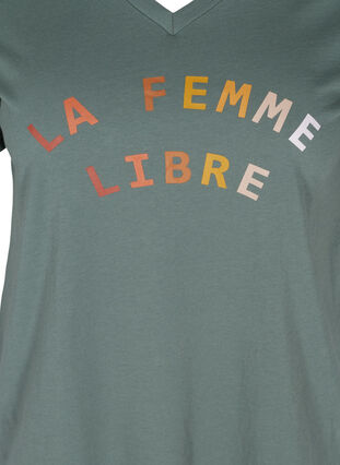 T-paita printillä, Balsam Green FEMME, Packshot image number 2