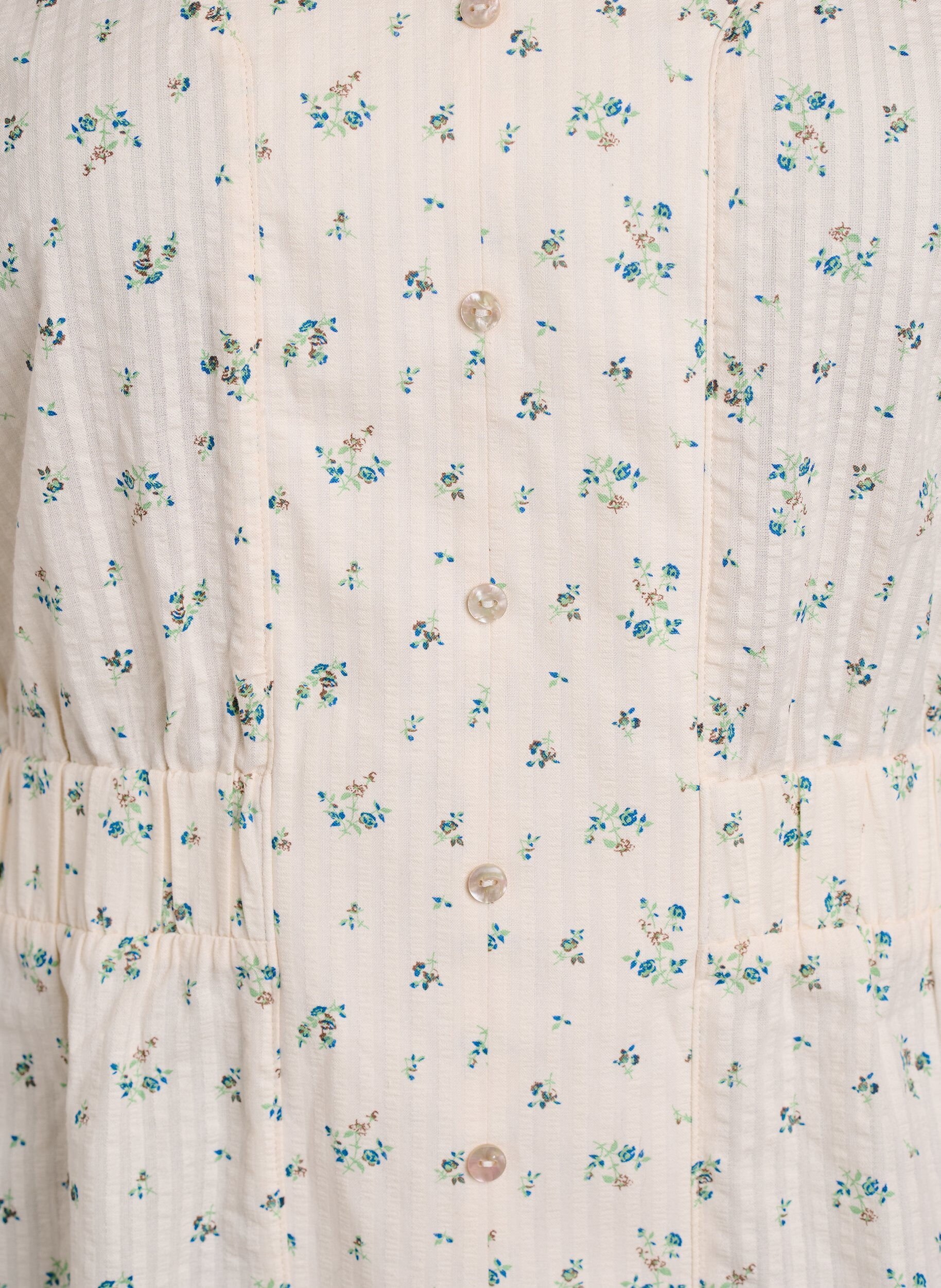 Zizzi Midimekko lyhyill&auml; hihoilla ja edess&auml; halkio, Valkoinen, Packshot image number 2