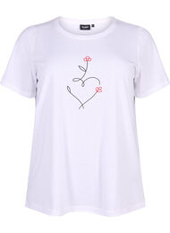 FLASH – kuviollinen t-paita, Bright White Heart