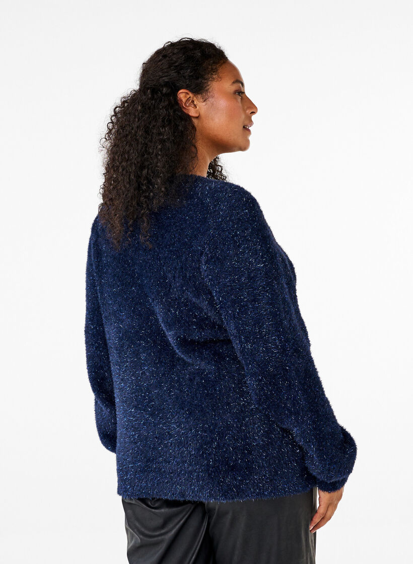 Neulepusero glitterlangalla, Sininen, Model image number 2