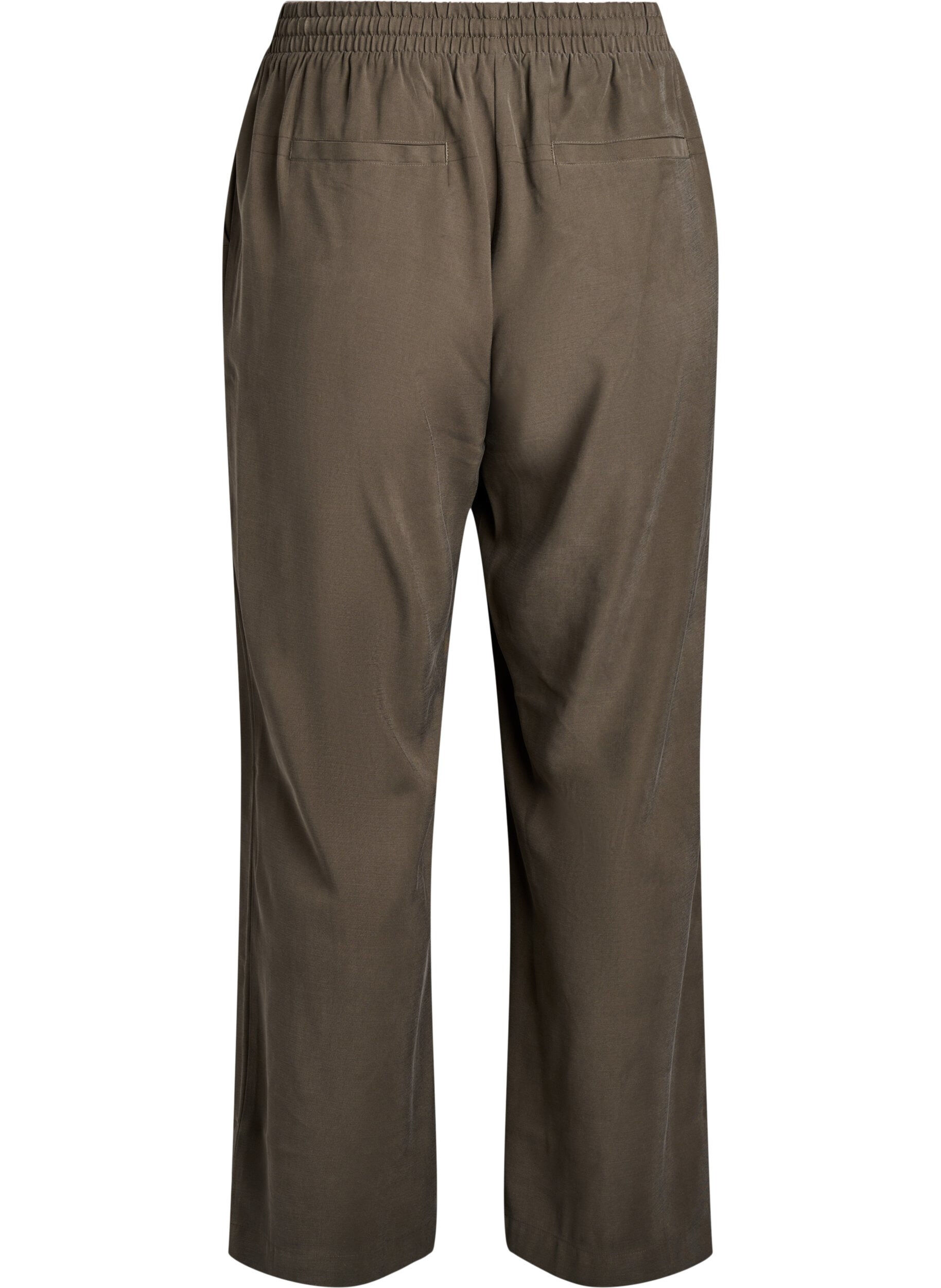 Zizzi FLASH - Viskoosihousut joustavalla vy&ouml;t&auml;r&ouml;ll&auml;, Vihre&auml;, Packshot image number 1