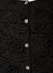 Lyhyt mekko ruusukuosilla ja napeilla, Musta, Packshot image number 2
