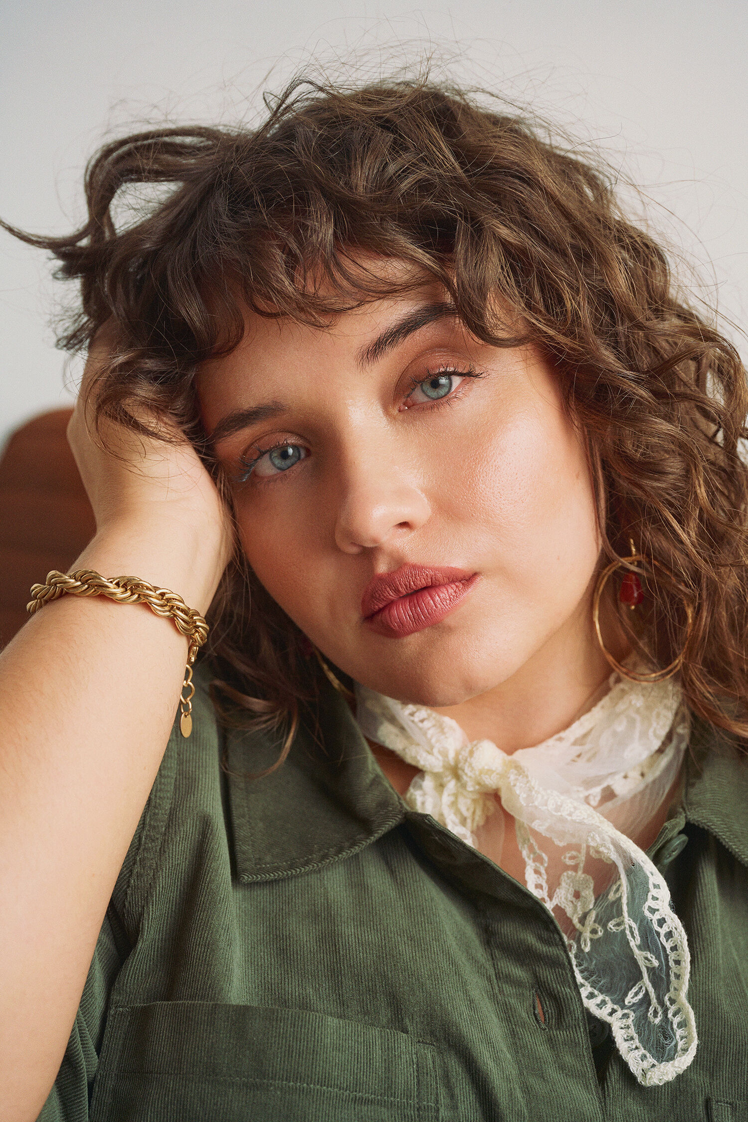 Zizzi Puuvillafleece-jumpsuit, , Model