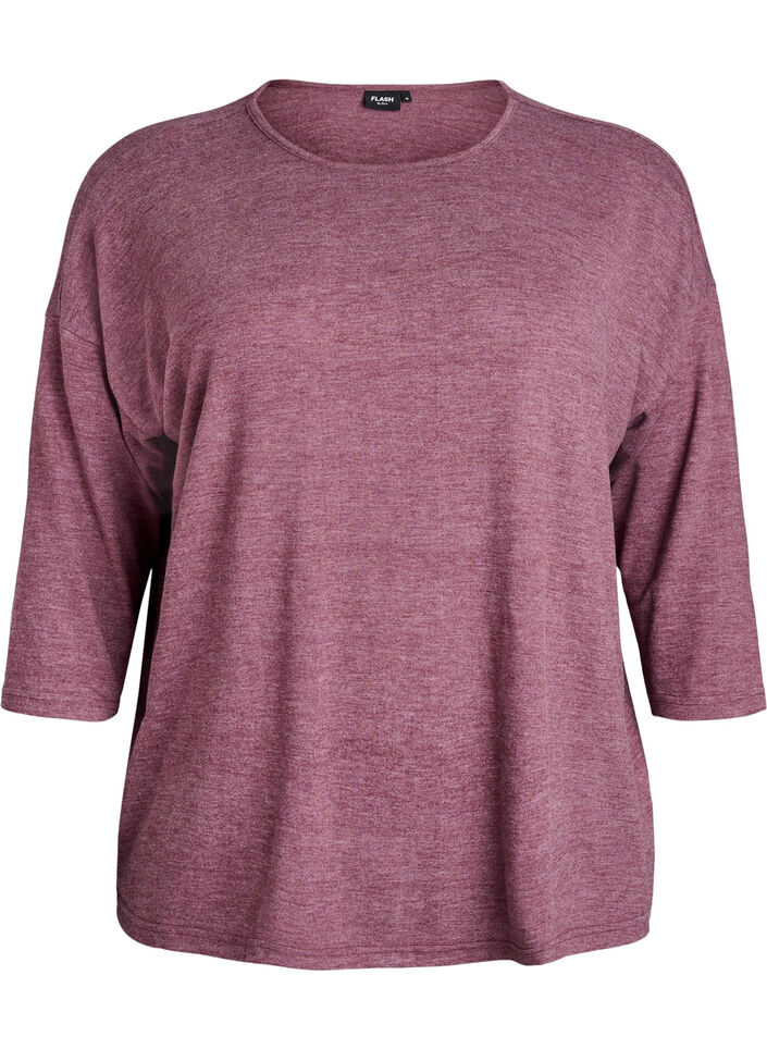 Jersey -pusero 3/4-hihoilla, Punainen, Packshot image number 0