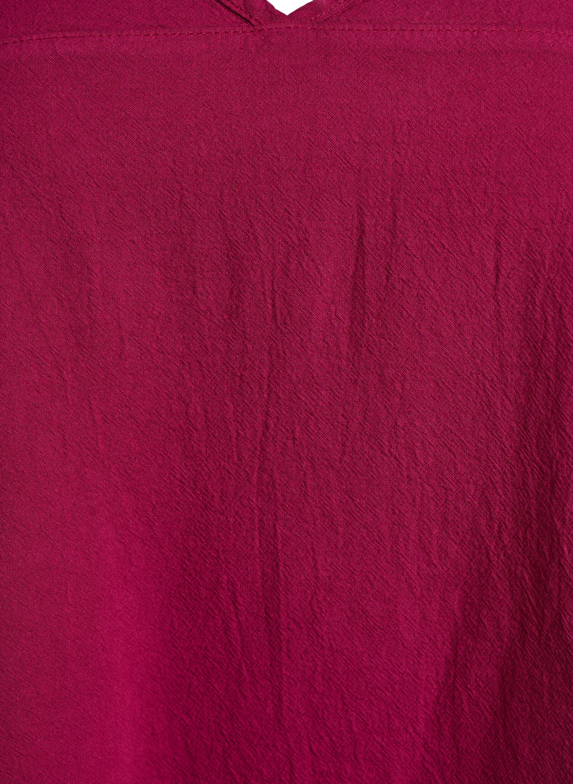 ZizziLyhythihainen puuvillamekko, Punainen, Packshot image number 2
