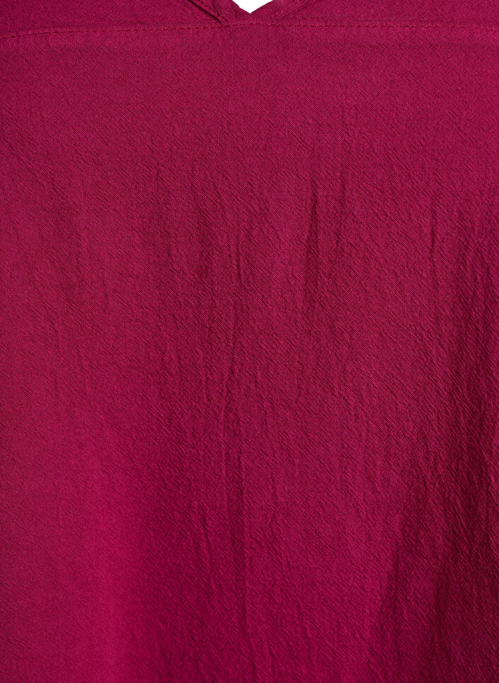 Lyhythihainen puuvillamekko, Punainen, Packshot image number 2