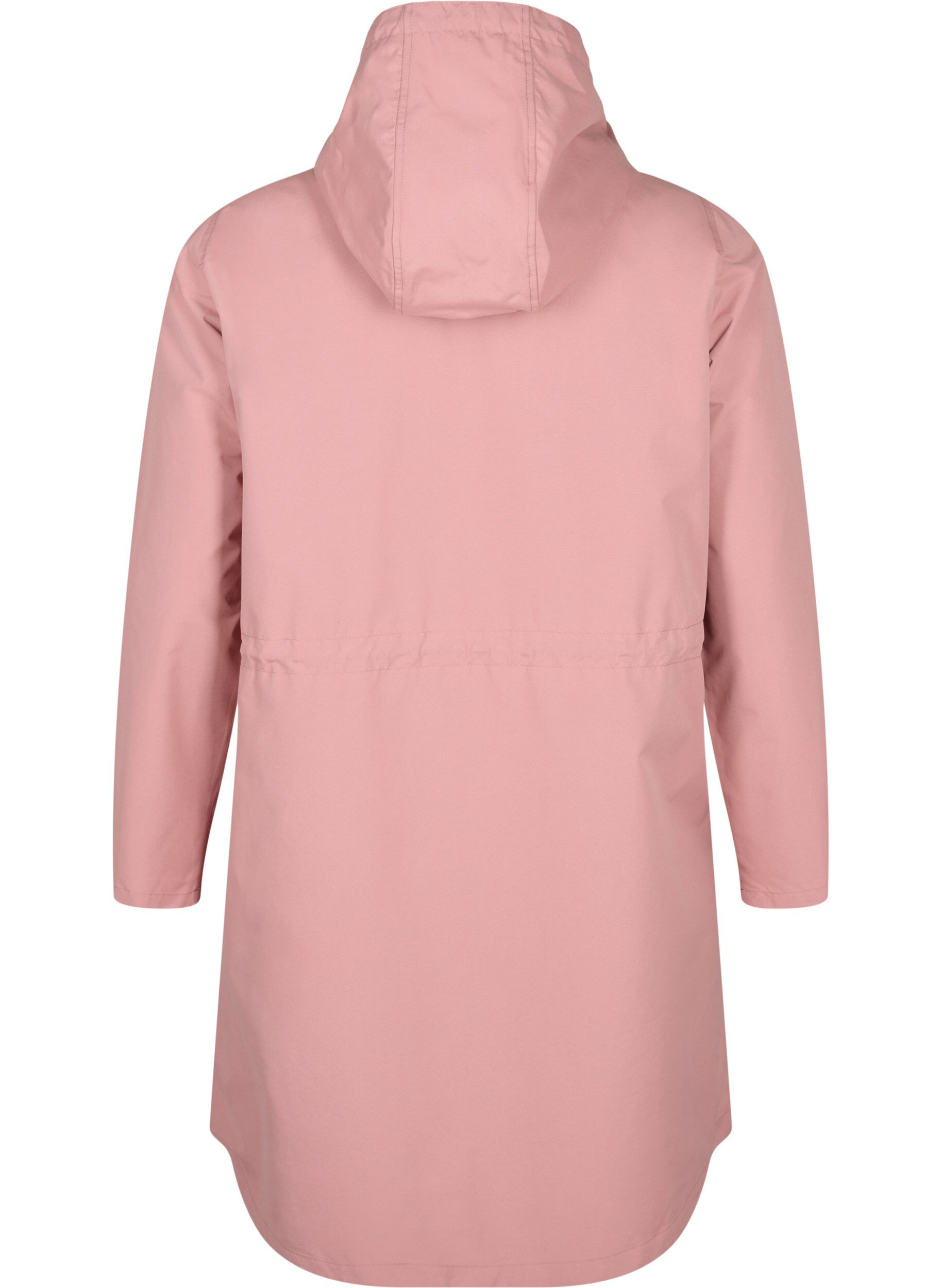 Zizzi FLASH - Vett&auml;hylkiv&auml; parkatakki hupulla, Ash Rose, Packshot image number 1