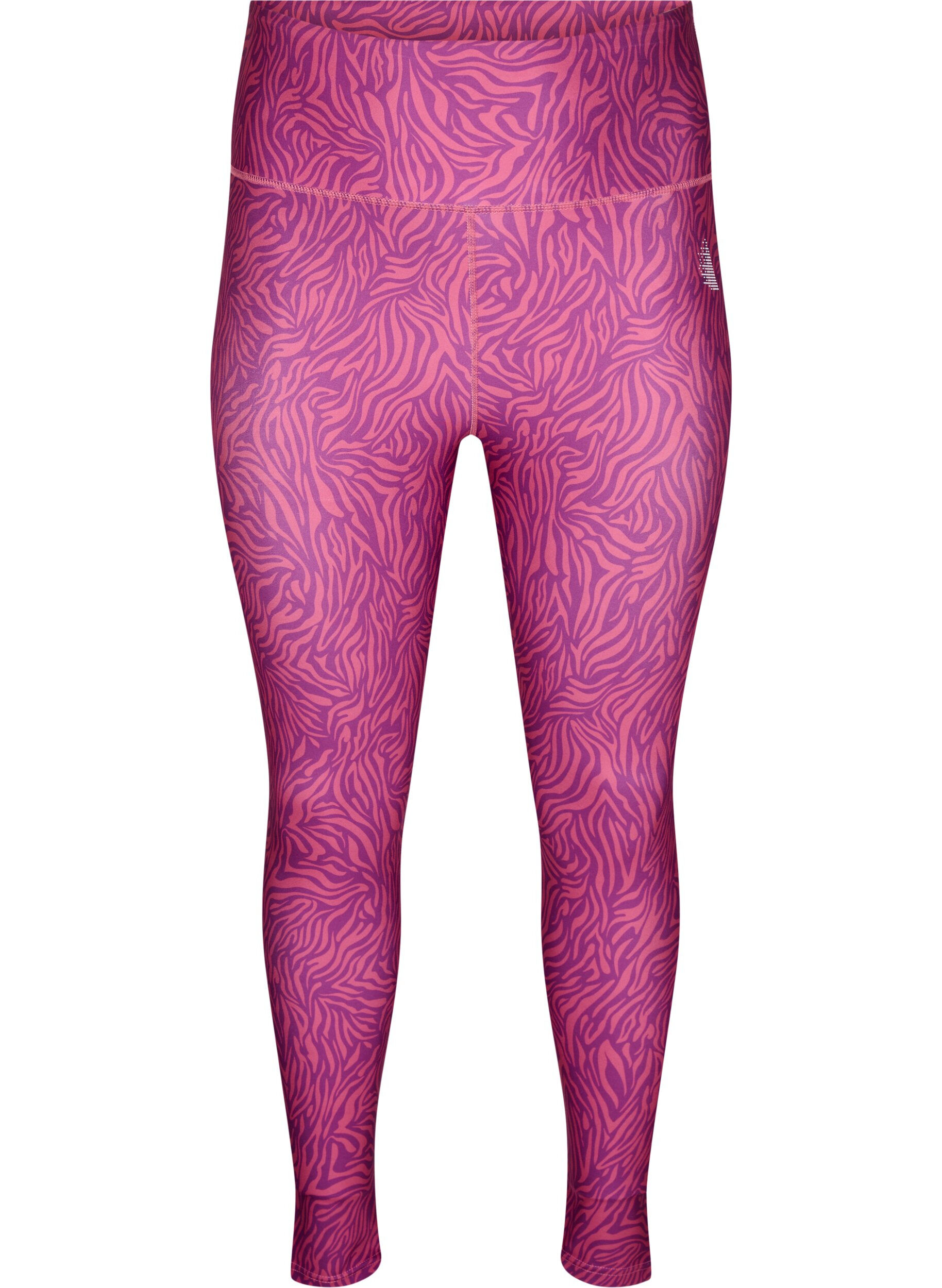 Zizzi 7/8 el&auml;inkuosilliset treenileggingsit, Charisma AOP, Packshot image number 0