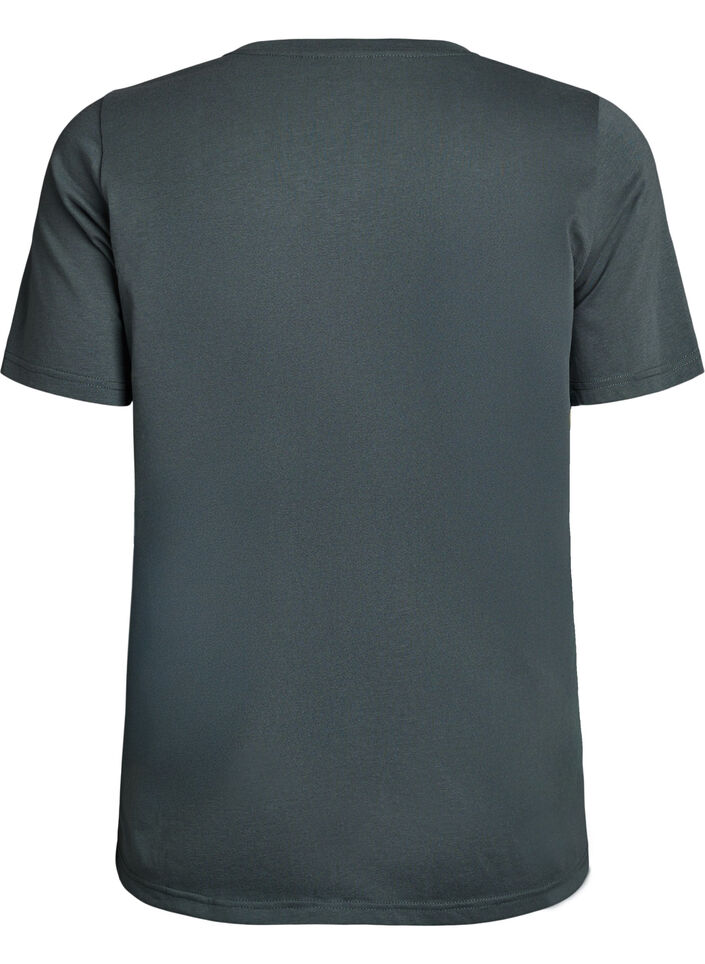 T-paita printill&auml;, Vihre&auml;, Packshot image number 1