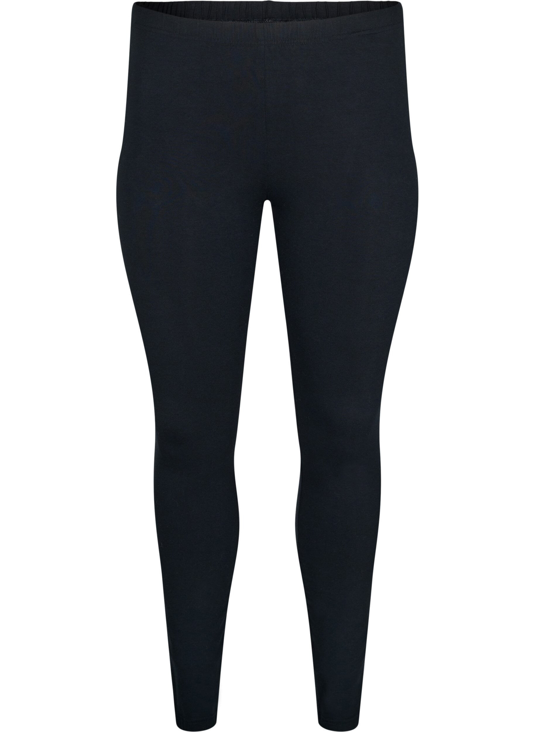 ZizziPerusleggingsit extrapitk&auml;ll&auml; lahkeella, Musta, Packshot image number 0