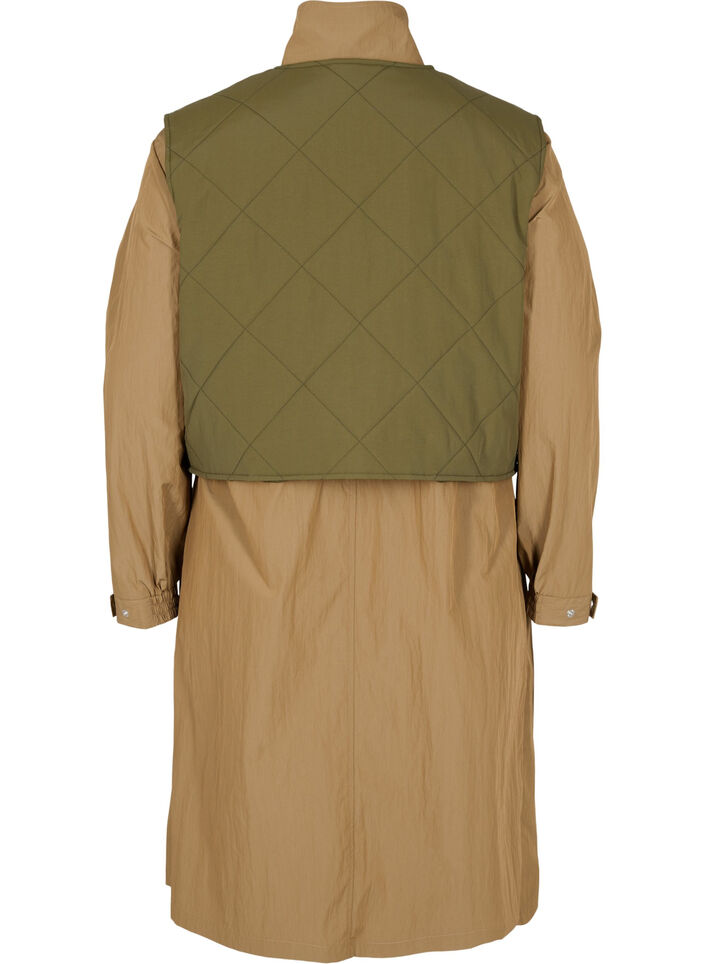 Parkatakki irroitettavalla liivillä, Ermine w. Grape Leaf, Packshot image number 1