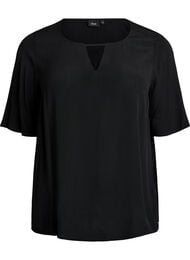 Lyhythihainen viskoosipusero, Musta