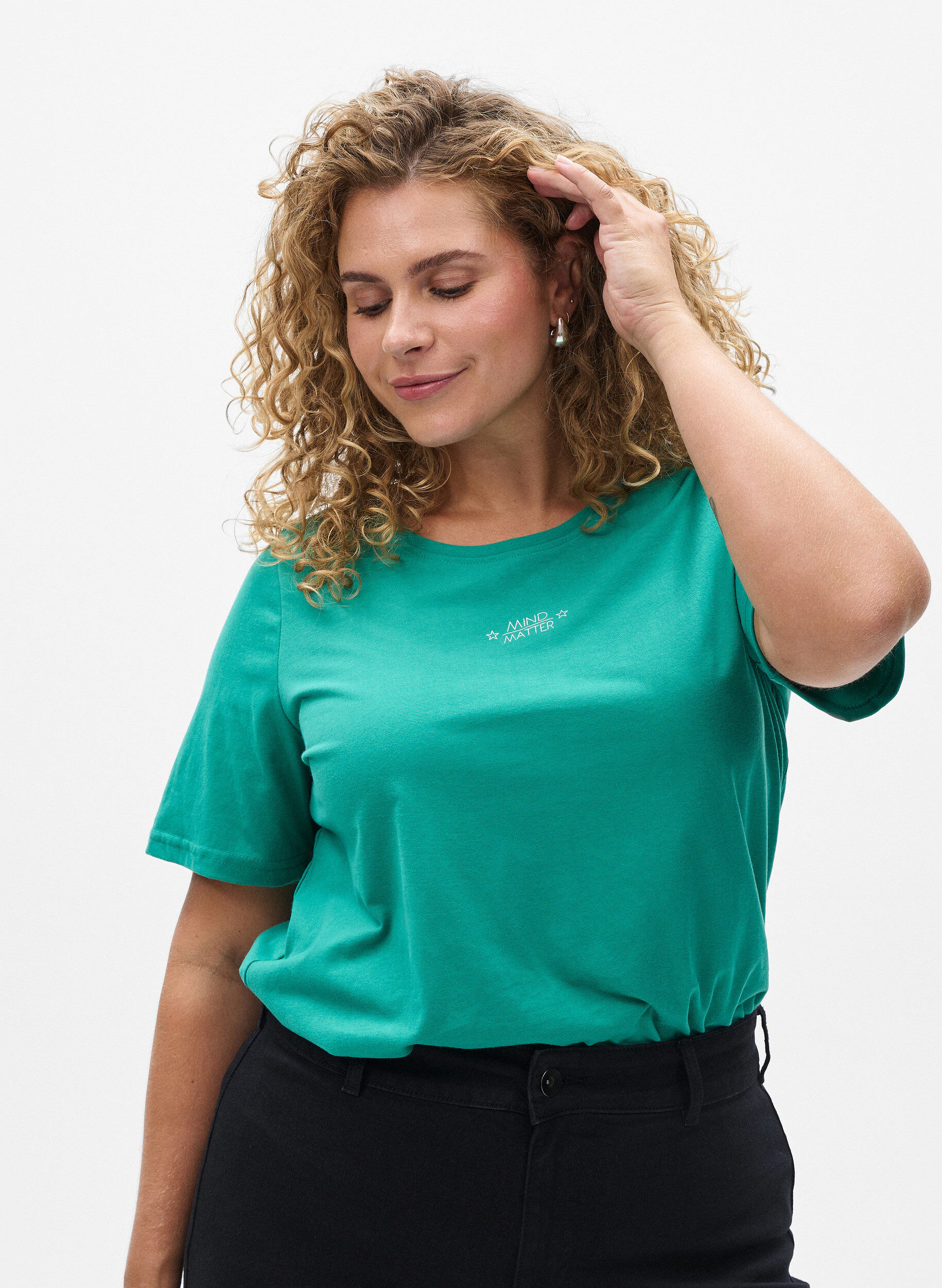 FLASH - T-paita motiivilla, Vihre&auml;, Model