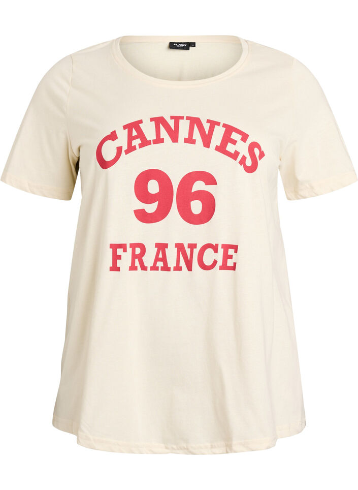 T-paita printill&auml;, Vanilja, Packshot image number 0