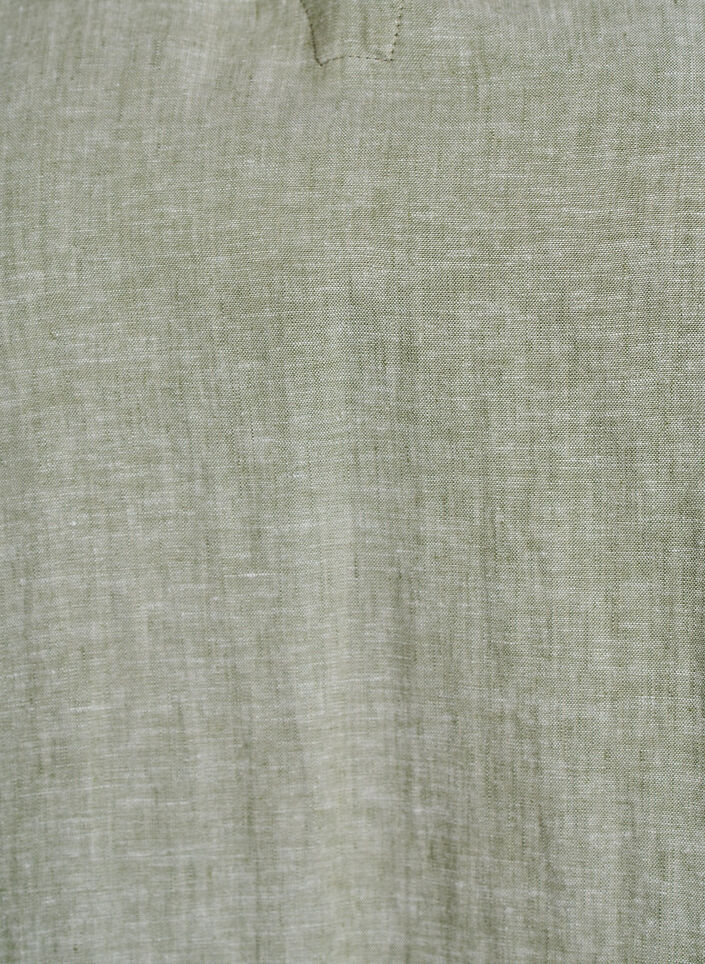 Pusero pellava-viskoosisekoitteesta 1/2-hihoilla, Vihre&auml;, Packshot image number 2