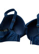 Kaarituelliset bikiniliivit rypytyksell&auml;, Sininen, Packshot image number 3
