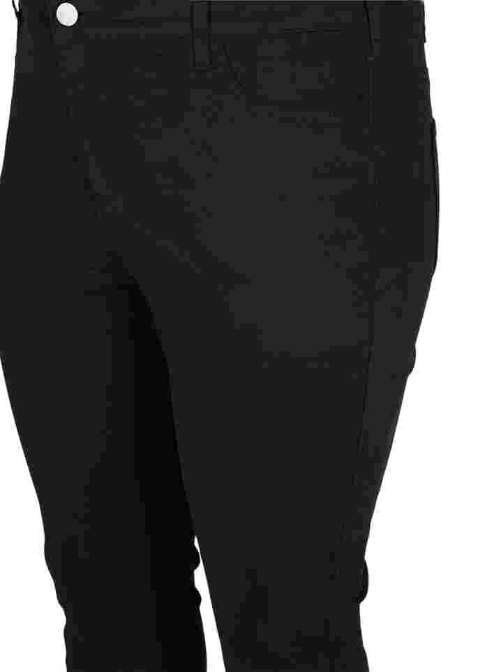 Kropatut Amy farkut napeilla, Black, Packshot image number 2