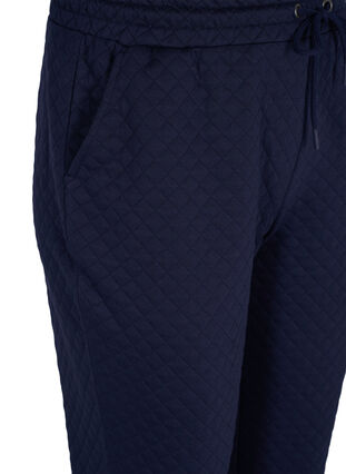 Kuvioidut housut nyörillä ja taskuilla, Navy Blazer, Packshot image number 2