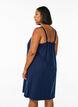 Midipituinen olkainmekko luomupuuvillaa, Sininen, Model image number 2