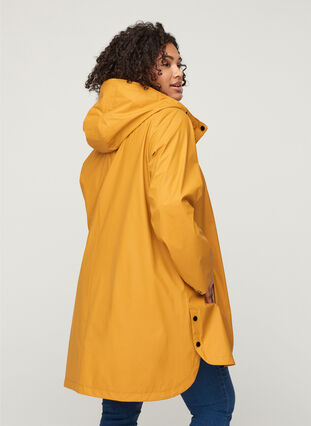 Sadetakki hupulla ja taskuilla, Spruce Yellow, Model image number 1