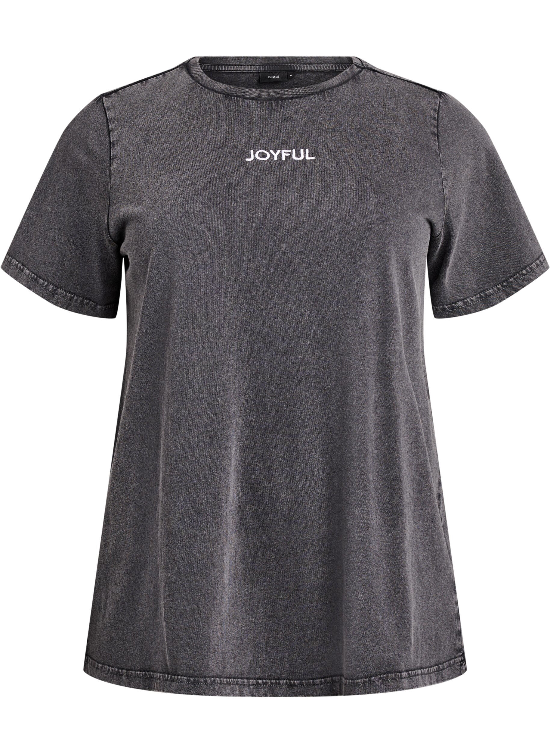 Luomupuuvillainen T-paita takapainatuksella