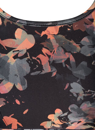 Urheilutoppi kukkakuosilla ja mesh-kankaalla, Autumn Flower Print, Packshot image number 2