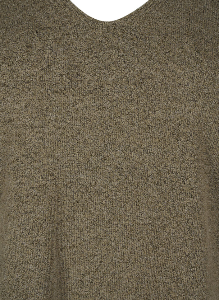 Neulepusero, jossa on V-pääntie., Dusky G. Black Mel., Packshot image number 2