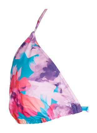 Kolmiomallinen bikiniyläosa printillä, Pink Flower, Packshot image number 2