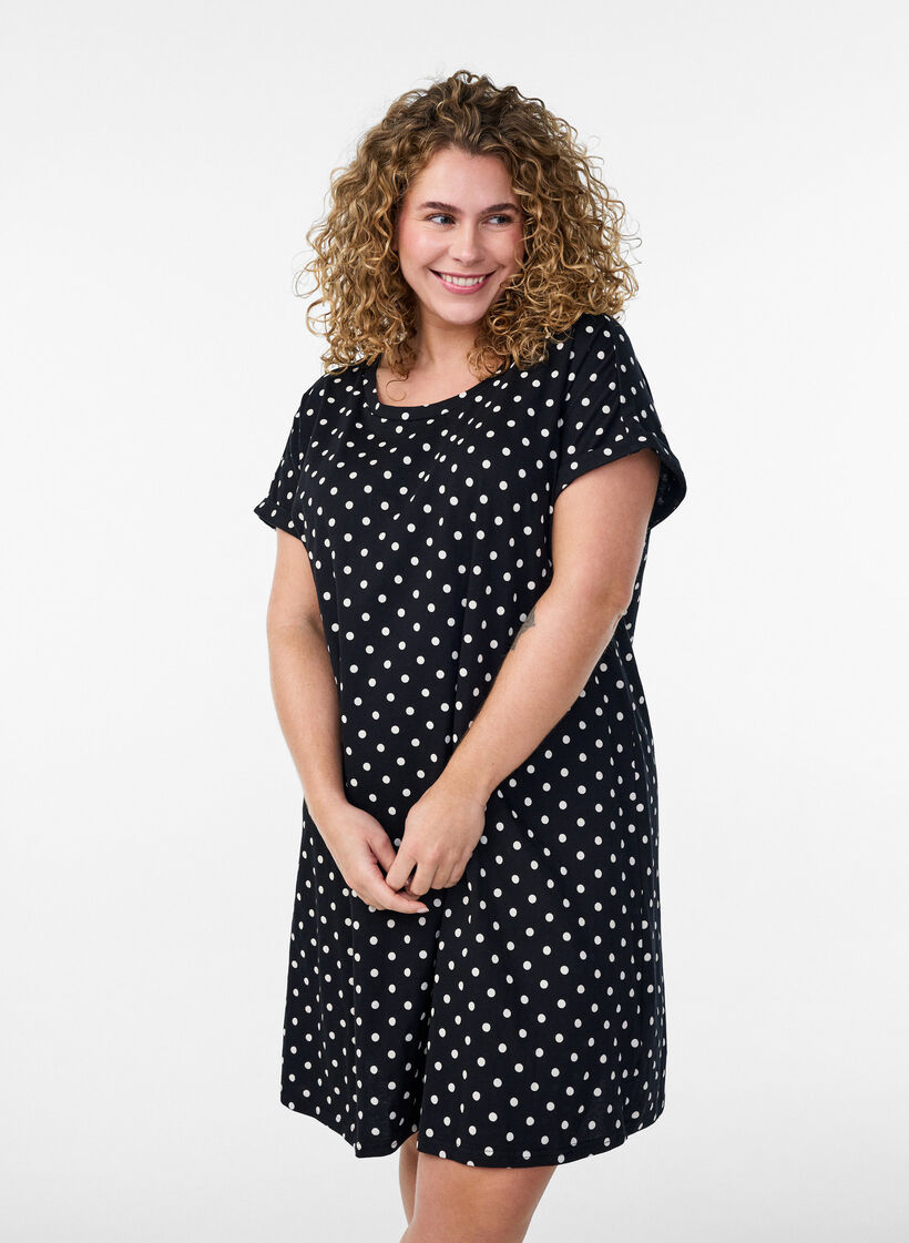 2-pack T-paitamekko lyhyill&auml; hihoilla, Musta, Model image number 0