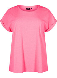 Neonvärinen puuvillainen t-paita, Neon pink