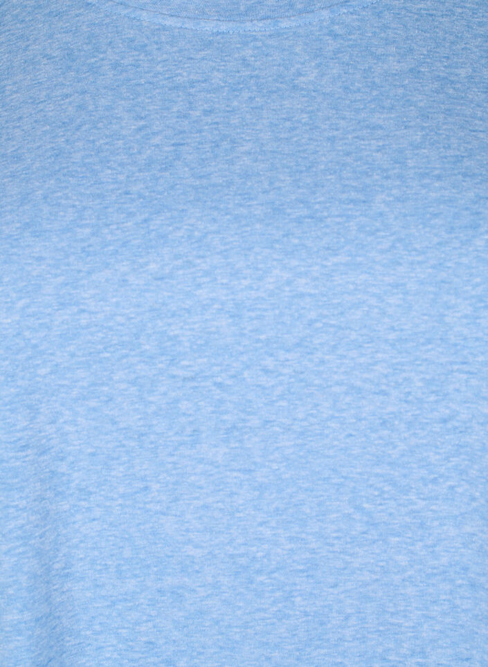 Meleerattu T-paita lyhyillä hihoilla, Sininen, Packshot image number 2