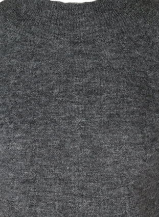 Neulepusero resoreilla ja pyöreällä pääntiellä, Dark Grey Melange, Packshot image number 2