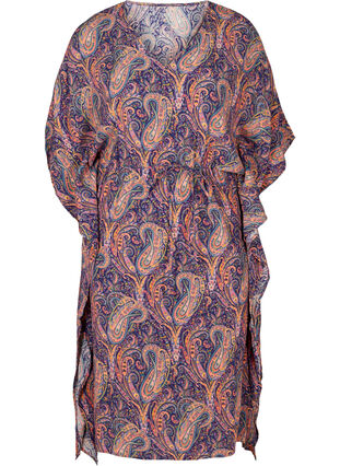 Viskoosista valmistettu kaftan-mekko paisley-kuosilla, Paisley AOP, Packshot image number 0