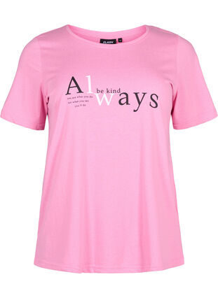 FLASH – kuviollinen t-paita, Begonia Pink Always, Packshot image number 0