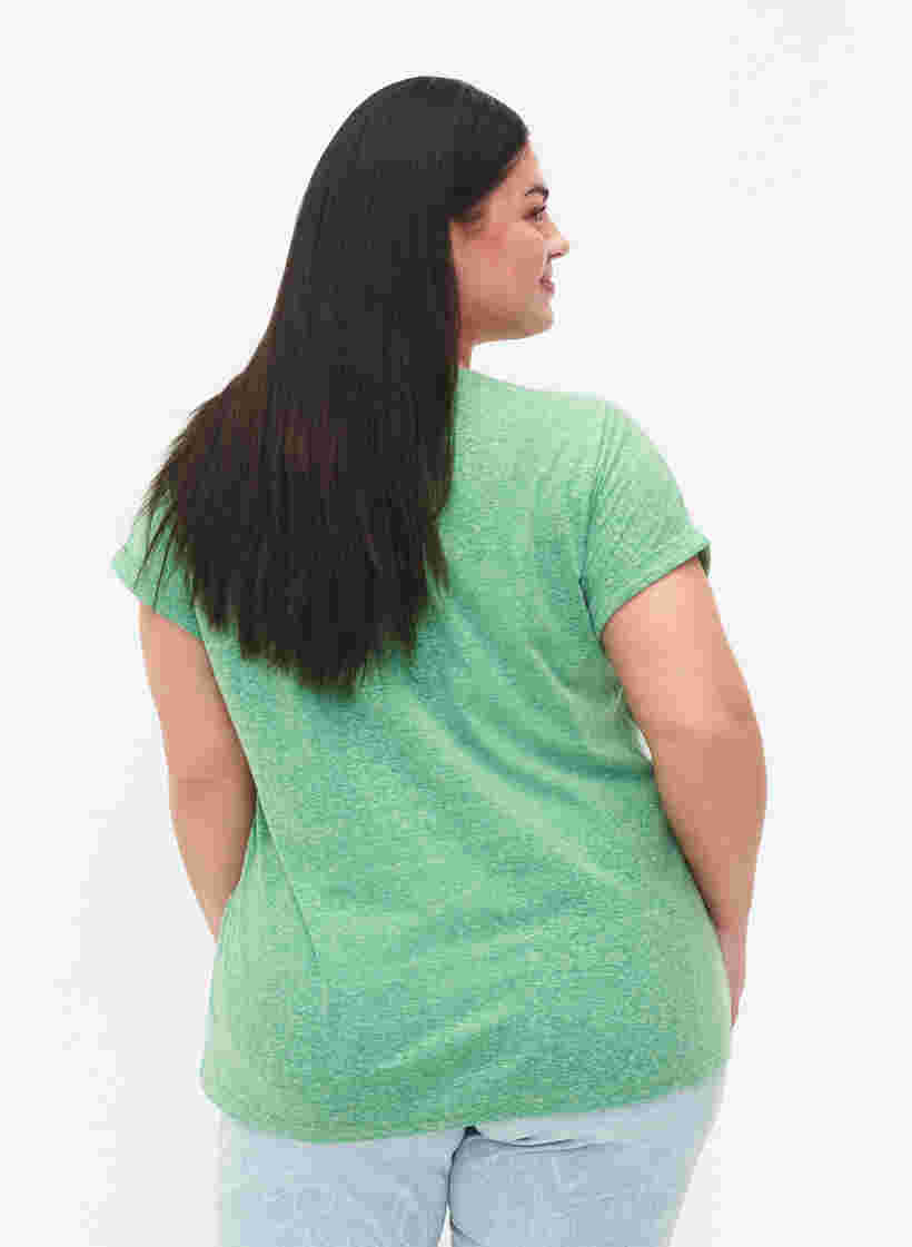 Meleerattu t-paita lyhyillä hihoilla, Jolly Green Mél, Model image number 1