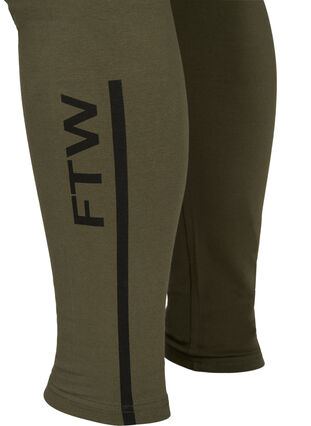 Puuvillaiset legginssit printillä, Ivy Green, Packshot image number 3