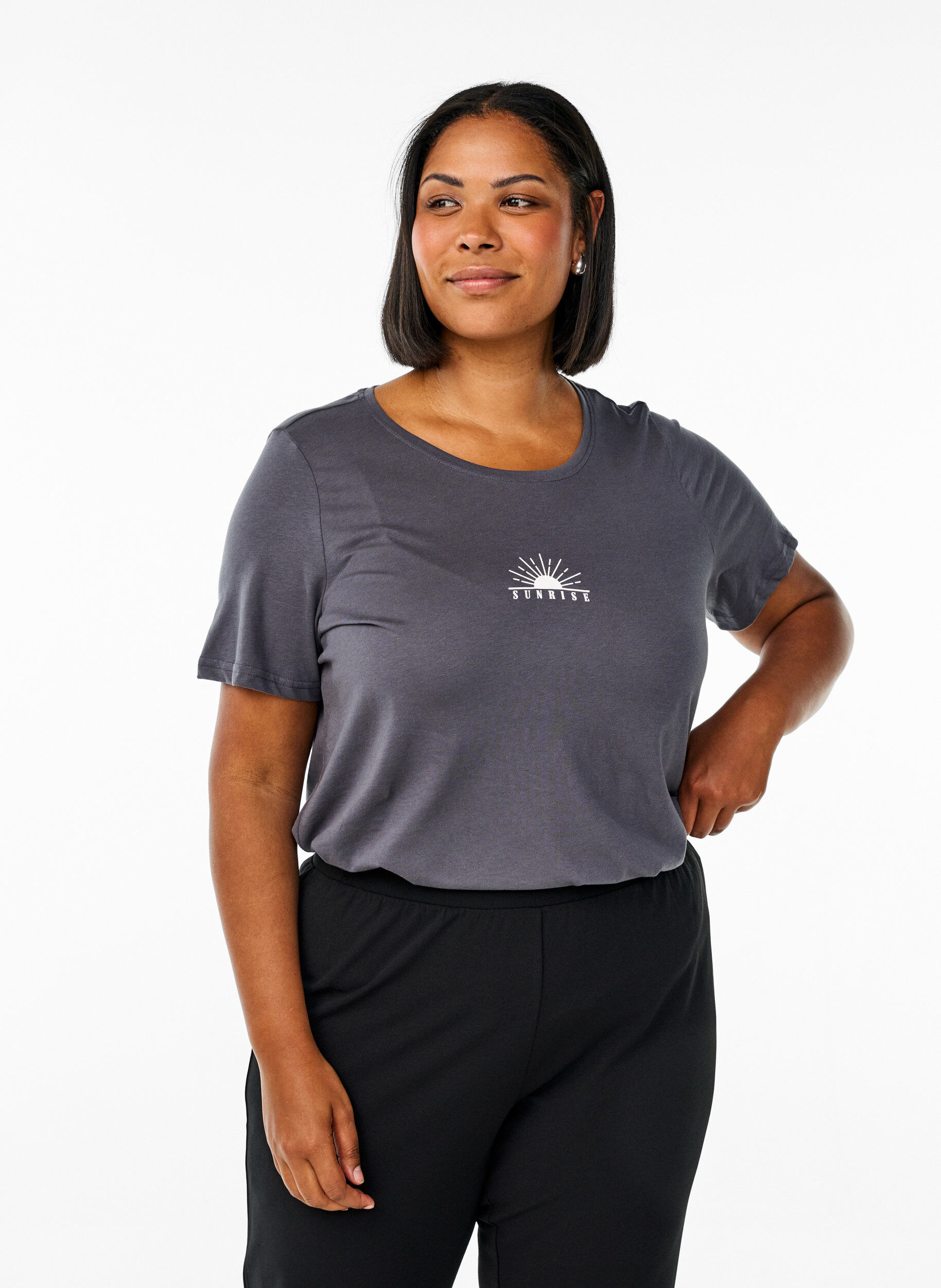 FLASH - T-paita motiivilla, Harmaa, Model