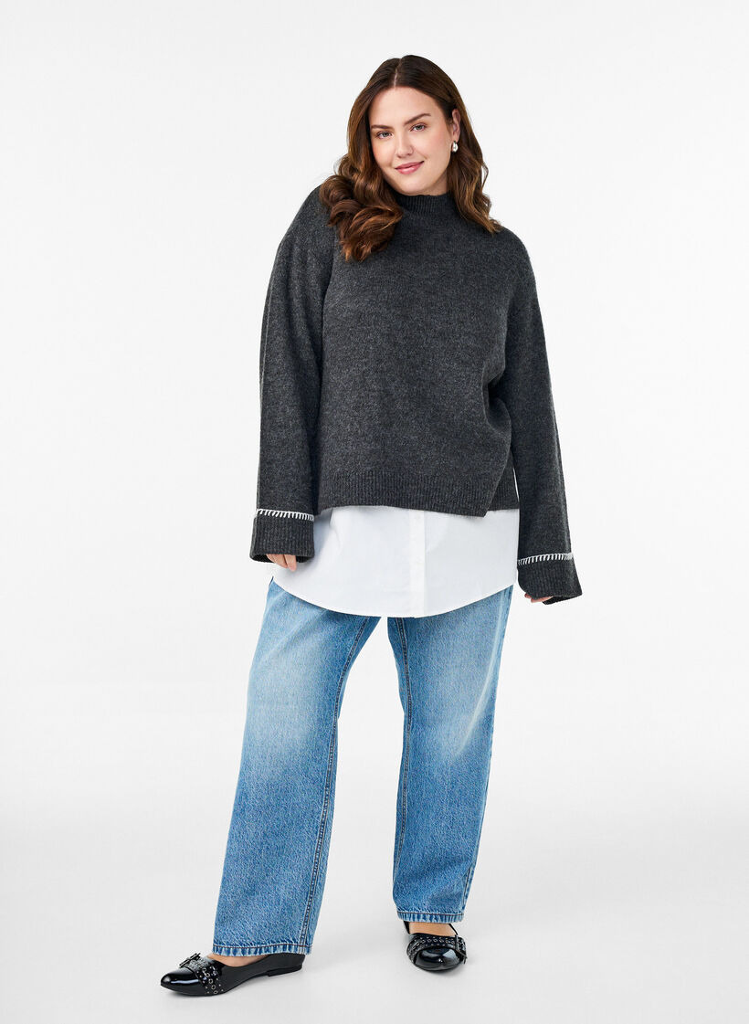 Paitajatkaja 100% puuvillaa, Valkoinen, Model image number 1