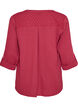 Paita puuvillamusliinissa, jossa broderie anglaise -kirjailu, Punainen, Packshot image number 1