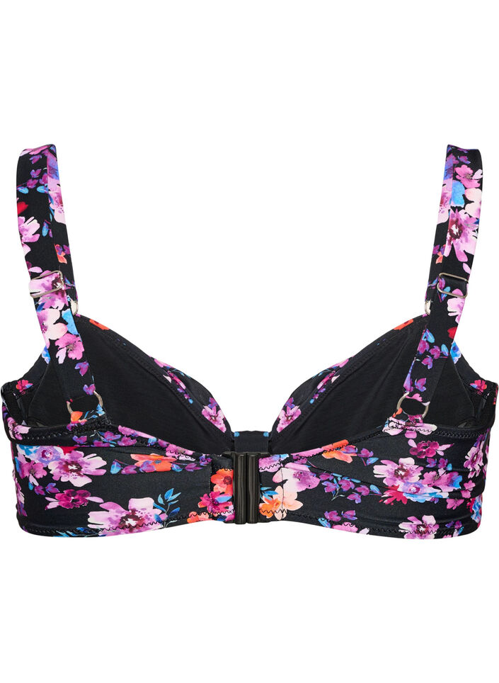 Kaarituelliset bikiniyl&auml;osa kuosilla, Violetti, Packshot image number 1