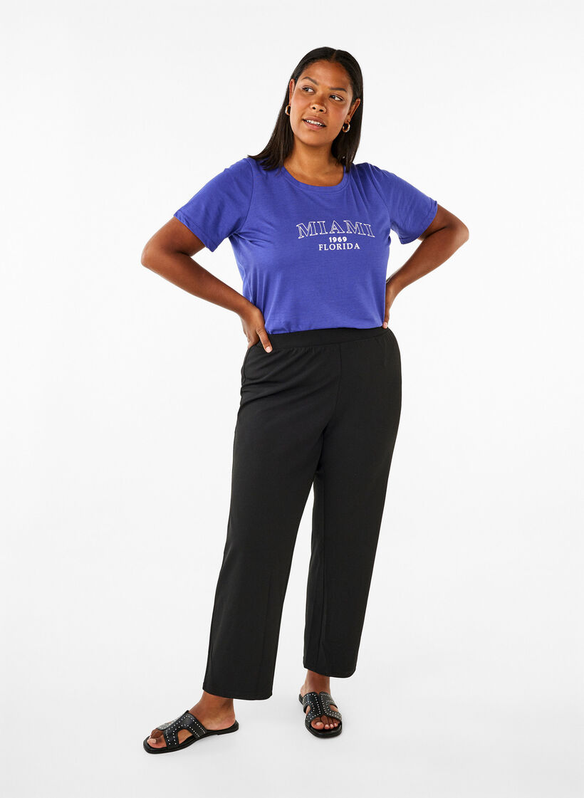 FLASH – kuviollinen t-paita, Royal Blue Miami, Model image number 2