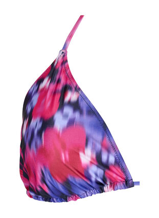 Kolmiomallinen bikiniyläosa printillä, Pink Flower AOP, Packshot image number 2