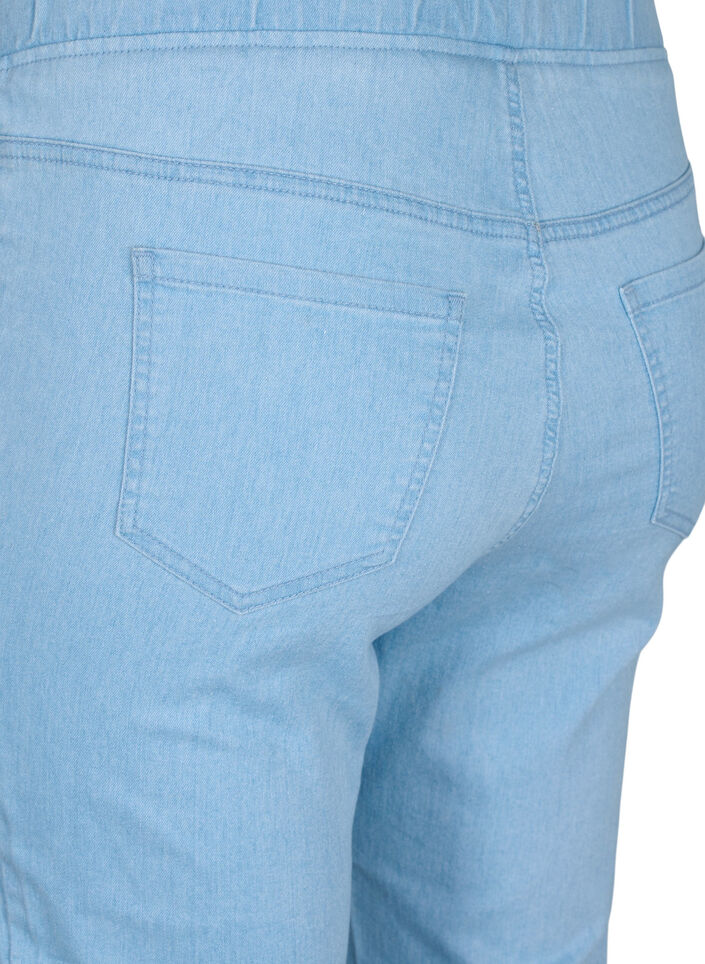 Caprit puuvillasekoitteesta, Light blue denim, Packshot image number 3