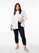 3/4-leggingsit napeilla, Musta, Model image number 1