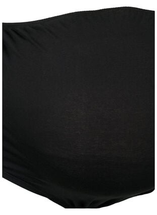 3-pakkaus puuvillainen äitiysalushousut, Black, Packshot image number 3