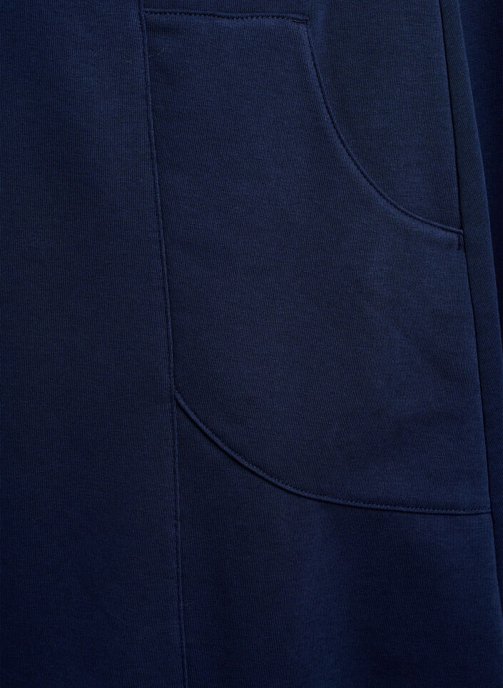 Jerseymekko lyhyill&auml; hihoilla ja taskuilla, Sininen, Packshot image number 3