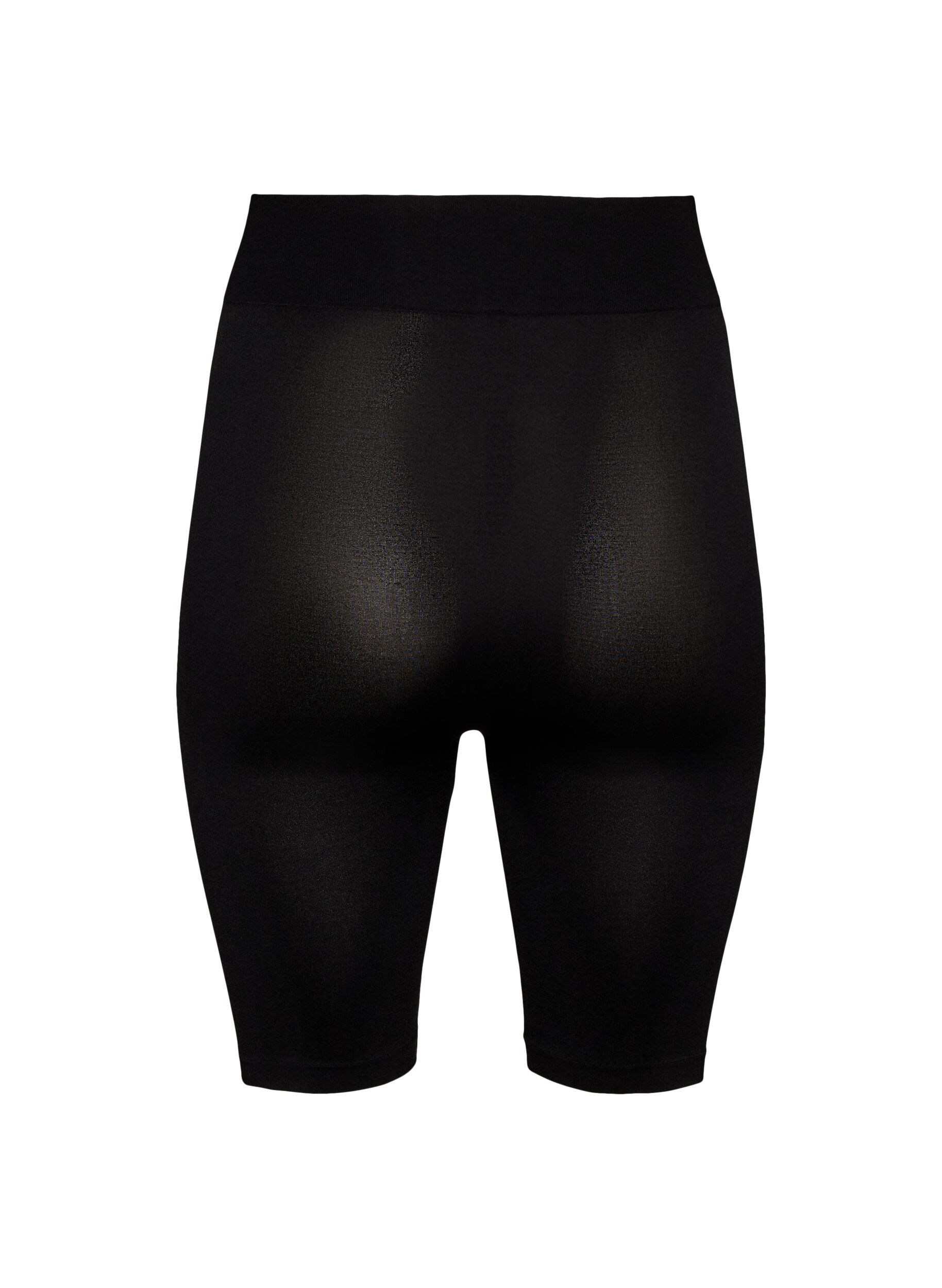 ZizziSaumattomat py&ouml;r&auml;ilyshortsit, Musta, Packshot image number 1