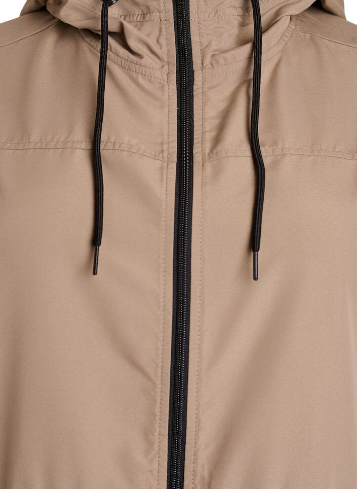 FLASH - Kevyt hupullinen parka, Ruskea, Packshot image number 2